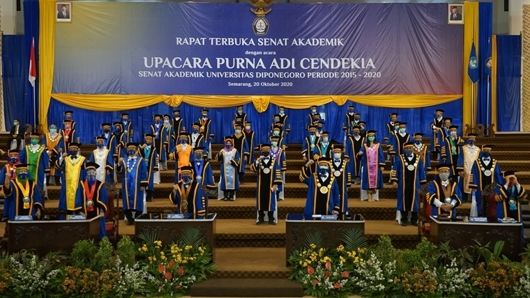 Rapat Terbuka Purna Adi Cendekia Senat Akademik Undip Periode 2015-2020