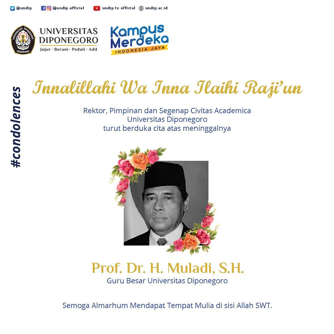 undip kehilangan soso guru besar