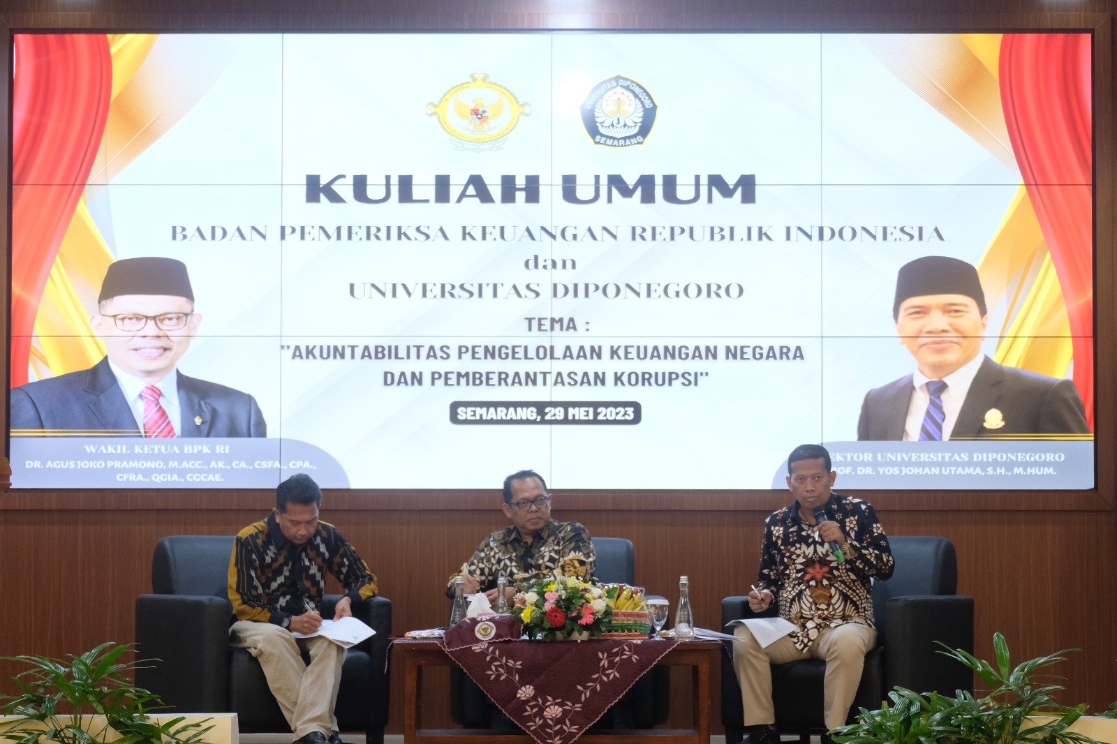 BPK Goes To Campus, UNDIP Bersama BPK RI Menggelar Kuliah Umum ...