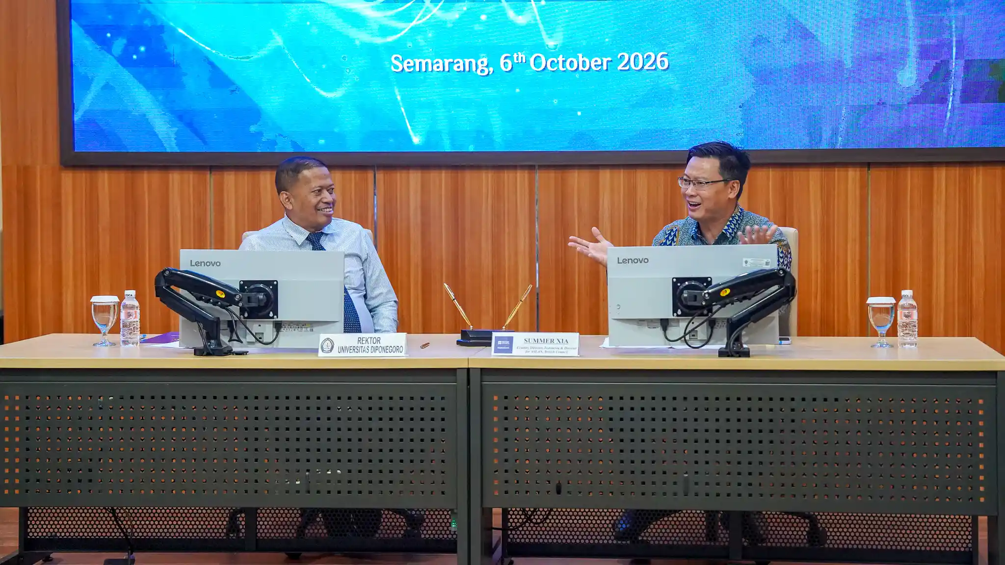 Rektor UNDIP bersama perwakilan British Council