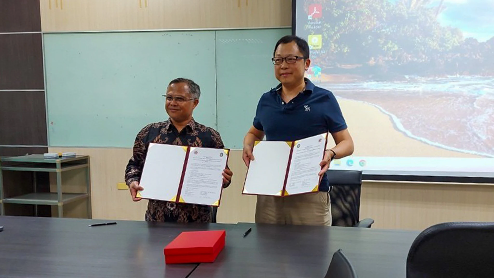 Teknik Geologi UNDIP dan NCKU Taiwan menandatangani MoA kerja sama pendidikan dan riset