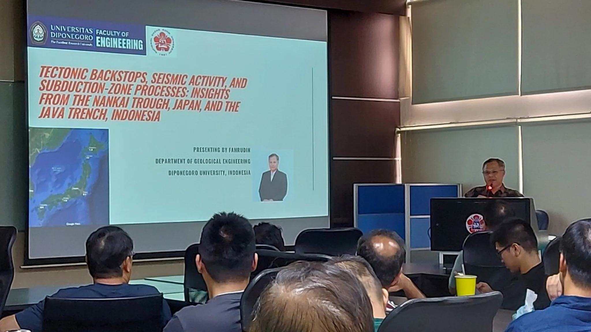 Kuliah umum oleh Fahrudin, S.T. M.T. Ph.D. dari Teknik Geologi FT UNDIP