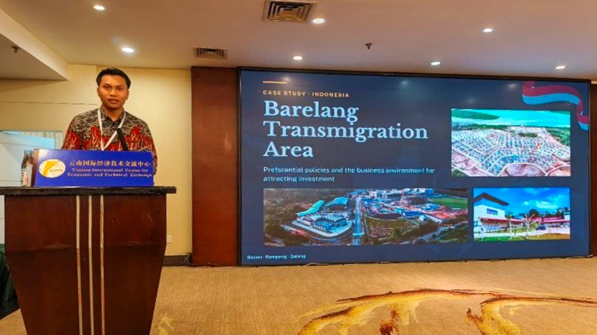 Dosen UNDIP Robetmi Jumpakita Pinem memaparkan potensi investasi Barelang di forum internasional